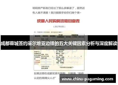成都蓉城签约塞尔维亚边锋的五大关键因素分析与深度解读
